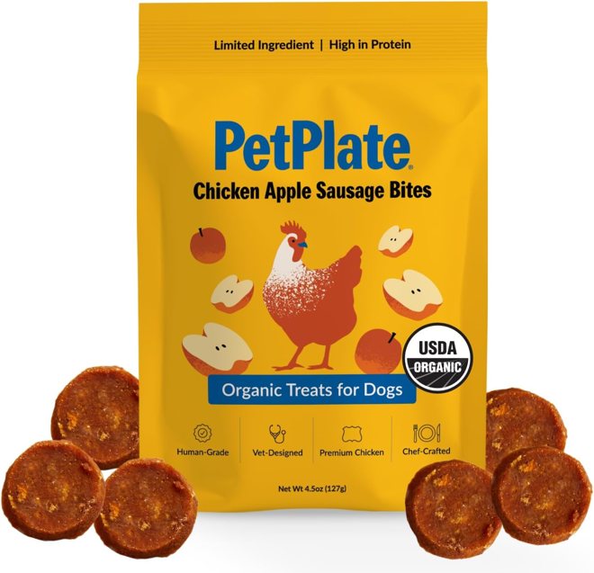 PetPlate Chicken Apple Sausage Bites
